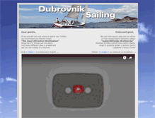 Tablet Screenshot of dubrovnik-sailing.com